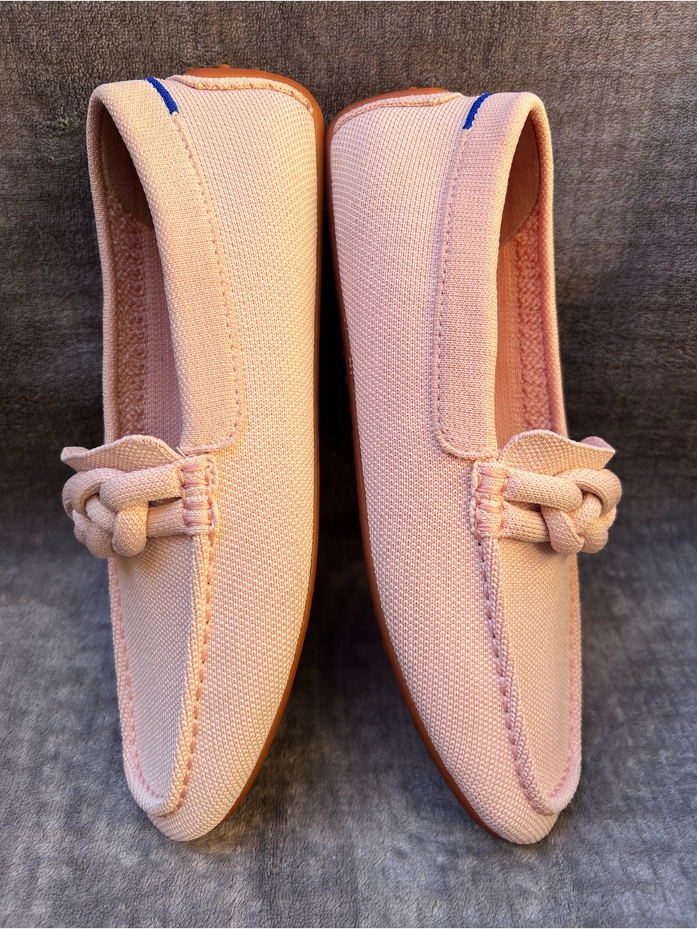 Rothy's The Braid Driver Loafers Sz W 9 Pink Shoes Flats Slip On Travel Preppy - Picture 8 of 14